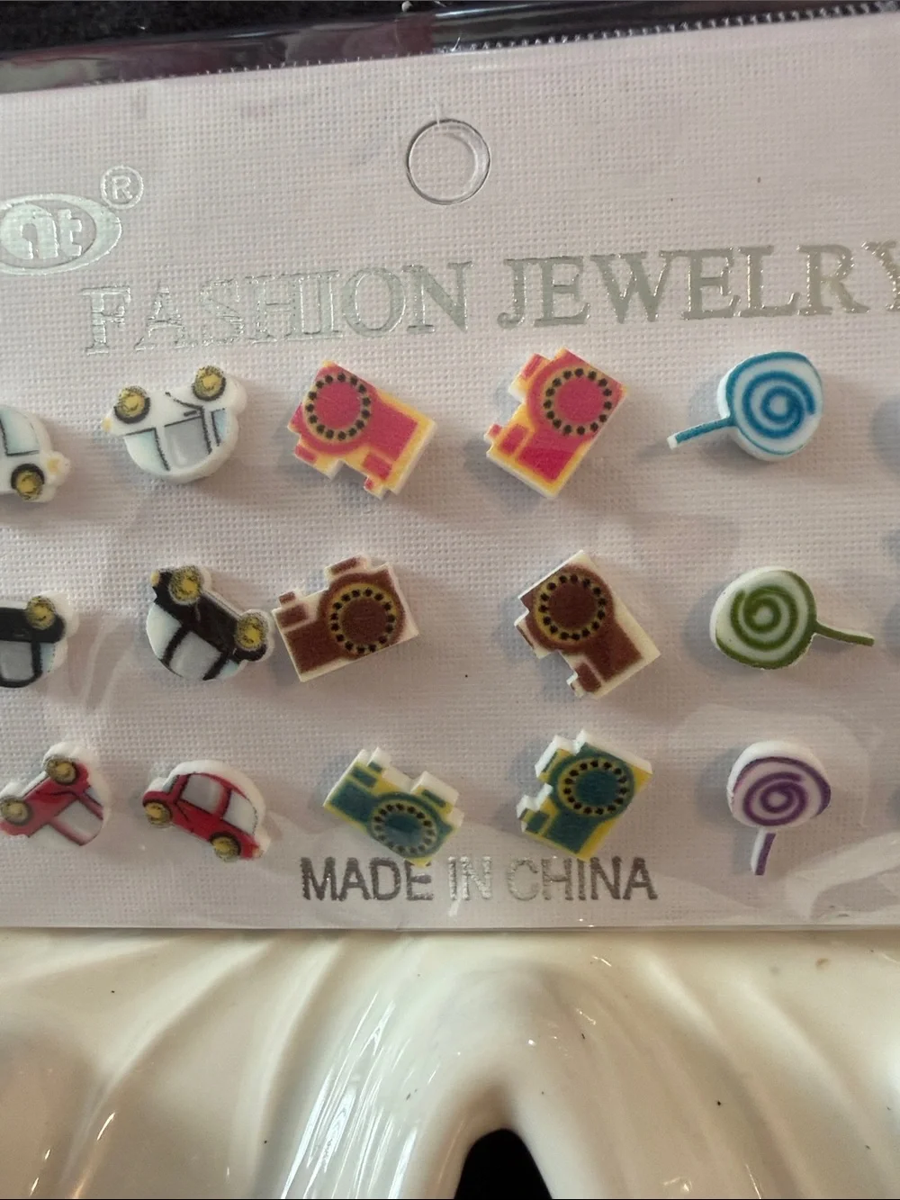 Fashion Jewelry Kids Multicolor Stud Earring Set